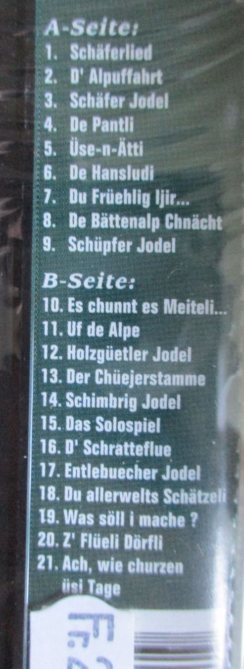 Musicassette: Älpler-Jodlergruppe Zihlmann / MC / KASSETTE – Nuovo e nell'imballaggio originale da Flumenthal venduto da novbra 1