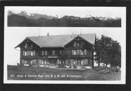 #Hotel & Pension Napf mit Berneralpen , gel. 1923