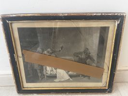 Gravure ancienne XIXe d'après L. L. Boilly – Scène de voleur