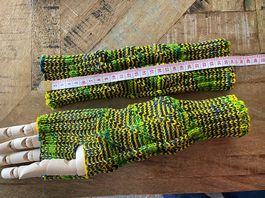 Handstulpen mit Daumenloch reine Merino handgestrickt