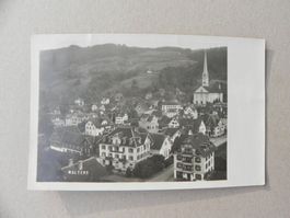 Ansichtskarte Karte Malters Luzern 1933 Restaurant Bahnhof