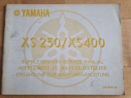 Yamaha XS250/XS400 Werkstatthandbuch Ergänzungen