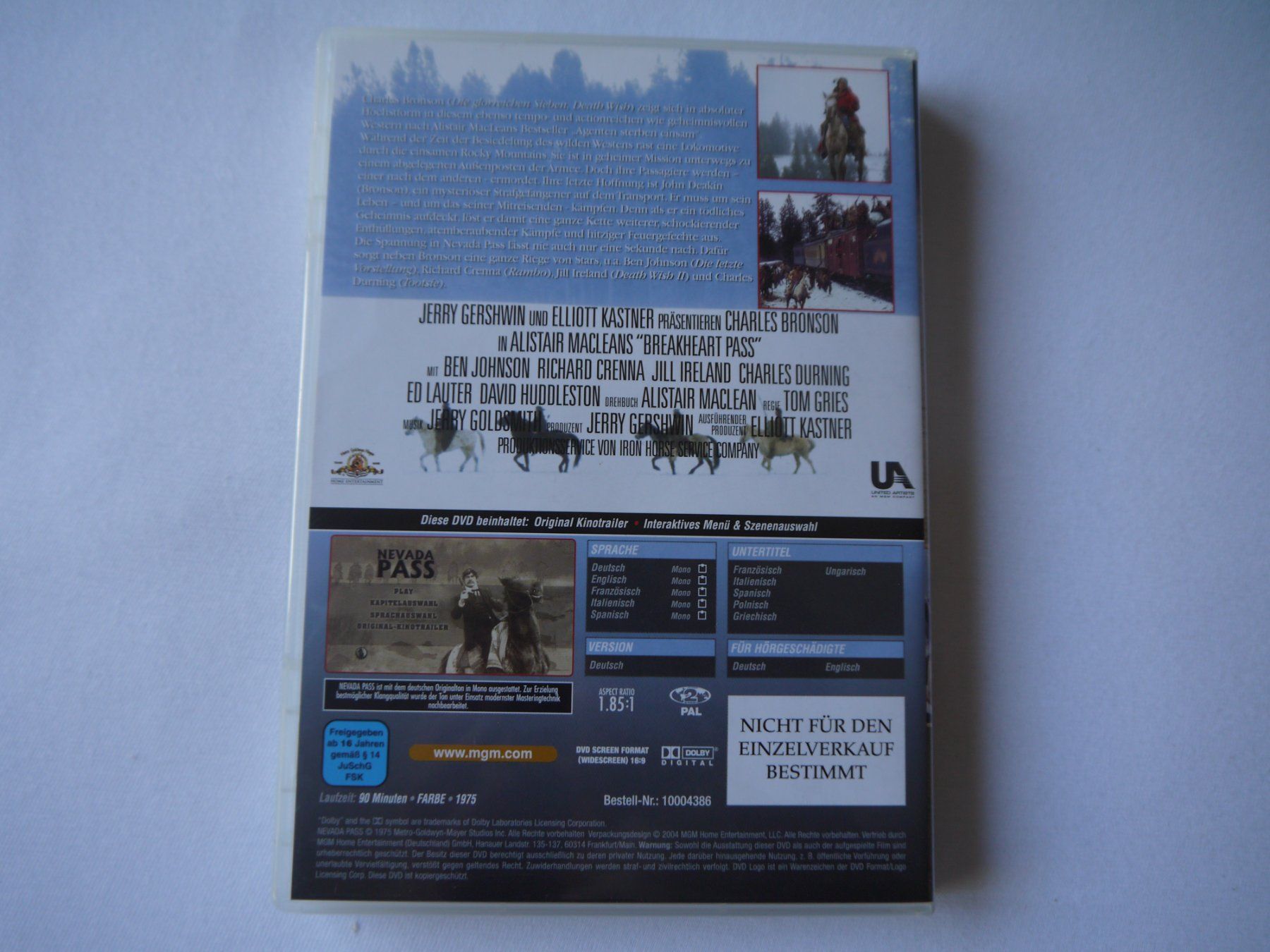 Tutti i DVDs: NEVADA PASS(1975) - Charles Bronson – Nuovo e nell'imballaggio originale da Hagendorn venduto da Blaf 1