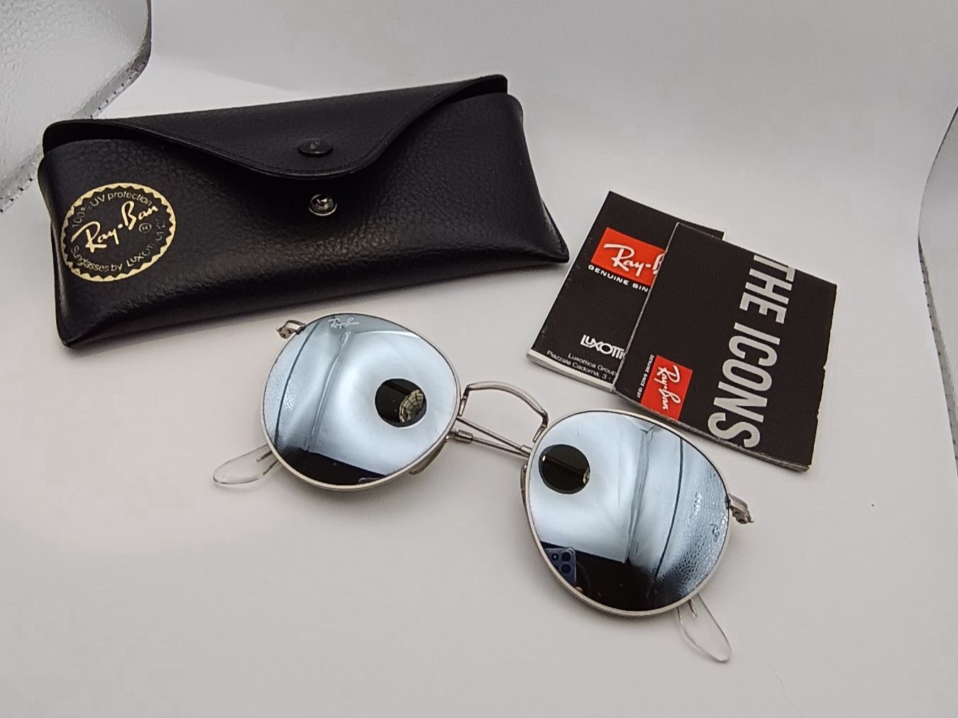 Ray-Ban Brillen & Gläser: Ray-Ban Round Mirror Sunglasses – Gebraucht aus Villars-sur-Ollon von VicJ
