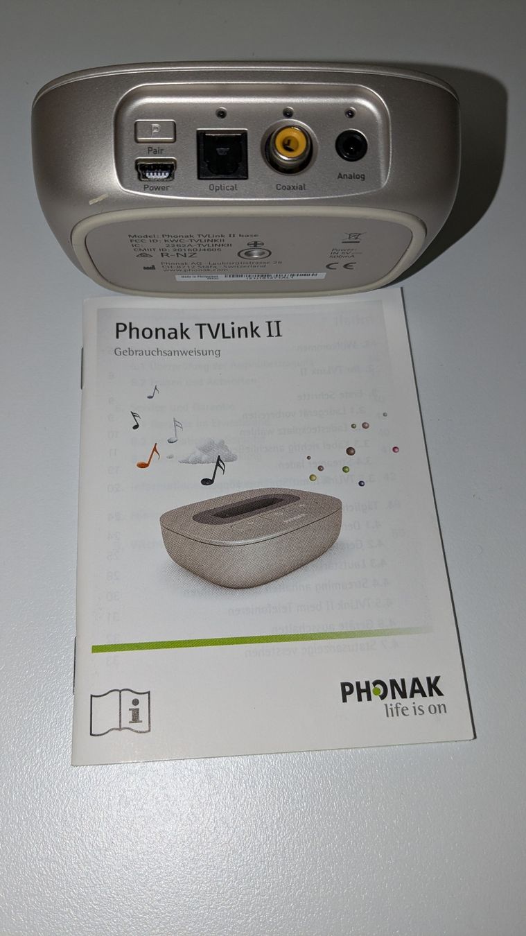 Appareils médicaux: Phonak TVLink II base – D'occasion à Vordemwald par Argi7