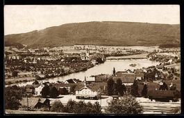 AK Stein-Säckingen, Ortsansicht aus der Vogelschau