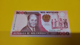 Seltene 1000 Meticais Banknote aus Mosambik, Top 1991