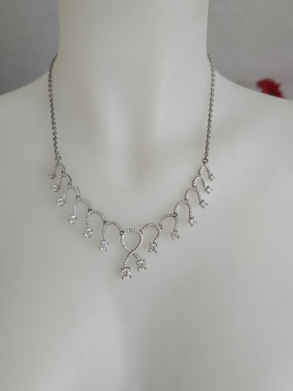Catenine: Elegante Halskette mit Strass-Steinen – Nuovo e nell'imballaggio originale da Aarburg venduto da Glitzerschein 3