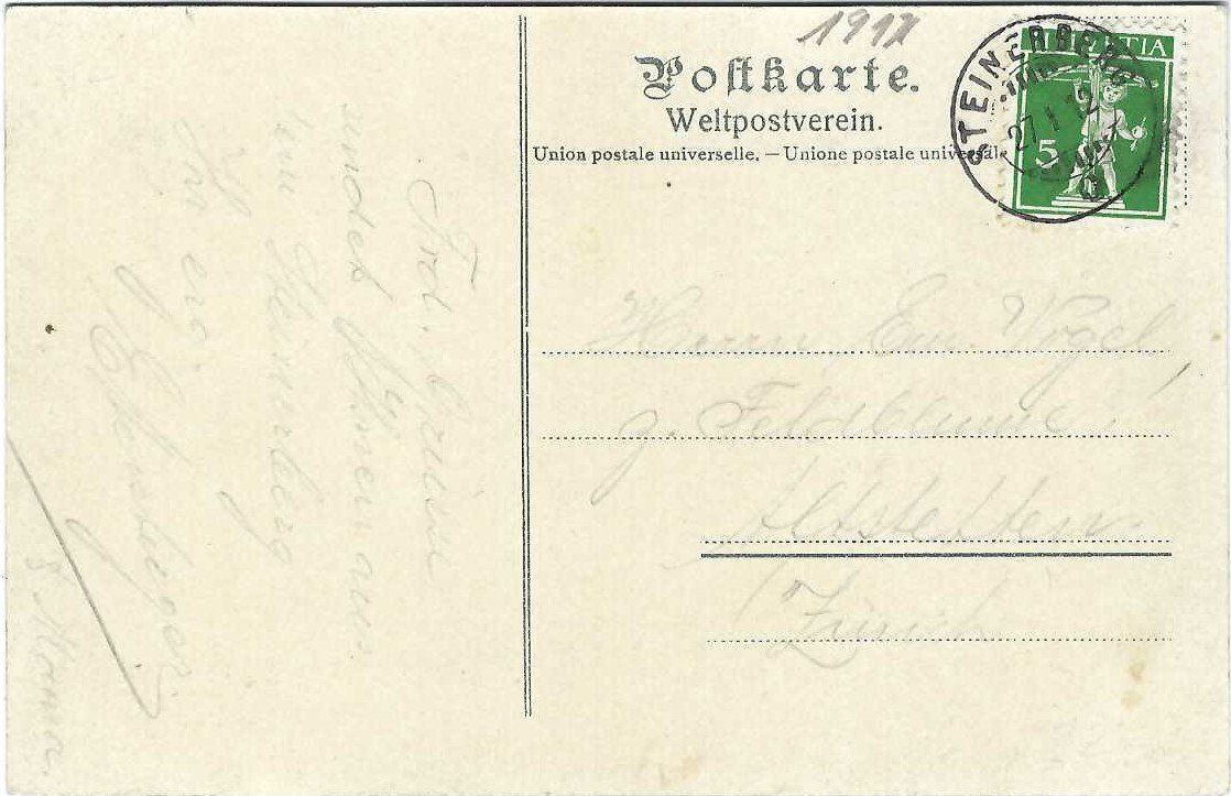 Cartoline postali: Steinerberg, Rössli – Usato da Bürglen UR venduto da Tellbike 1