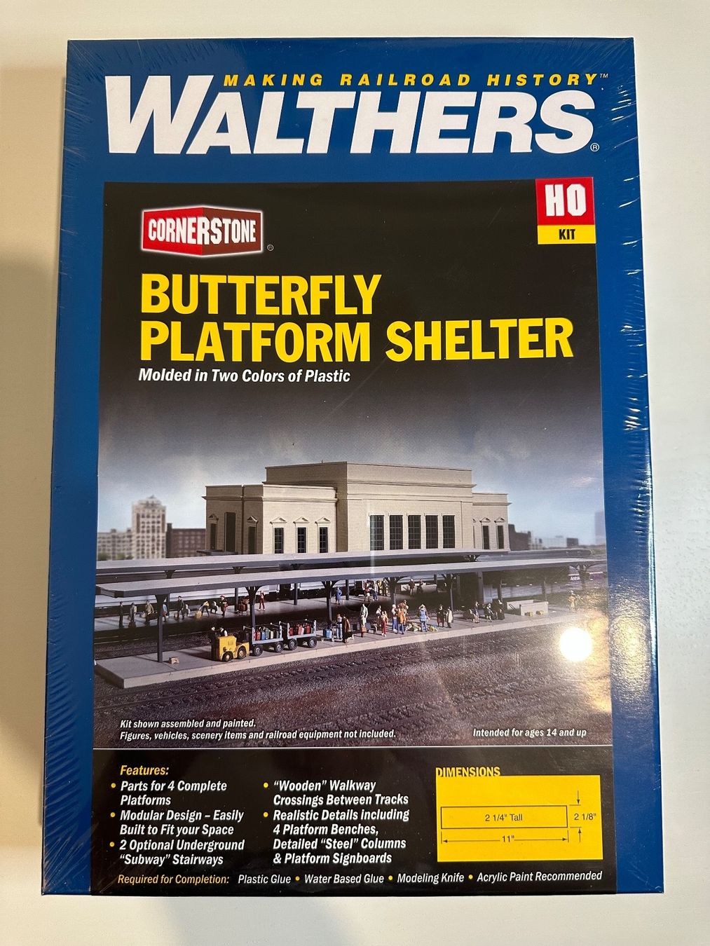 Walthers Modellini di ferrovie: Walthers - Butterfly Platform-Shelt.Bahnhofplatform HO(1:87) – Nuovo e nell'imballaggio originale da Schlieren venduto da Selected_Model_Cars