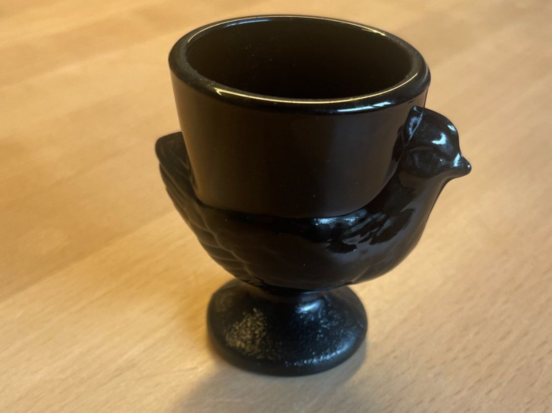 Altre Stoviglie: Schwarze Eierbecher, 5er Set, Vintage 70er – Usato da Domat/Ems venduto da 01Mani 1