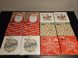 Neu - Servietten - Weihnachten - 12 Packungen - 33cm x 33cm