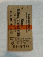 SBB Edmondson Karton Billett 1946