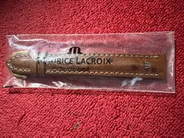 Maurice Lacroix Uhrenarmband aus echtem Strauss-Leder