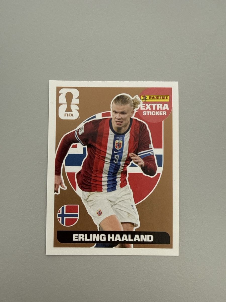 Panini Carte collezionabili: Erling Haaland Bronze Panini Extra Sticker – Nuovo (secondo la descrizione) da Develier venduto da Hadri1Burk18