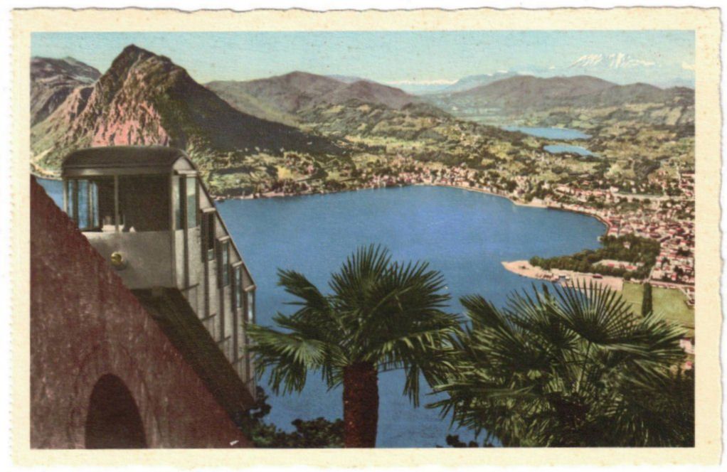Cartoline postali: Lugano - Standseilbahn Monte Bré – Usato da Binningen venduto da Mountainrider