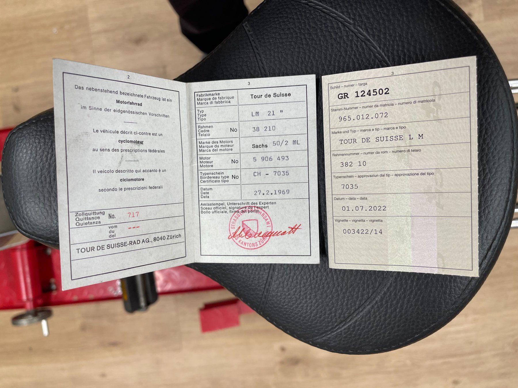Sachs Ciclomotori: Sachs 502 Tour de Suisse – Usato da Cazis venduto da inf_b6m9 4