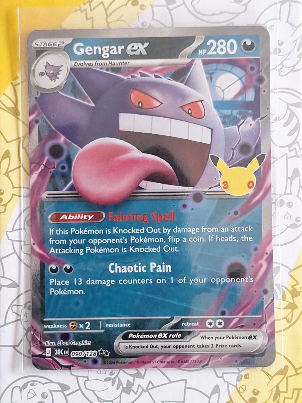 Pokémon Carte collezionabili: Gengar ex - 30th Celebration – Usato da Altstätten SG venduto da GGsGameshop
