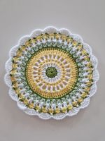 Mandala Untersetzer Doily gehäkelt handgemacht