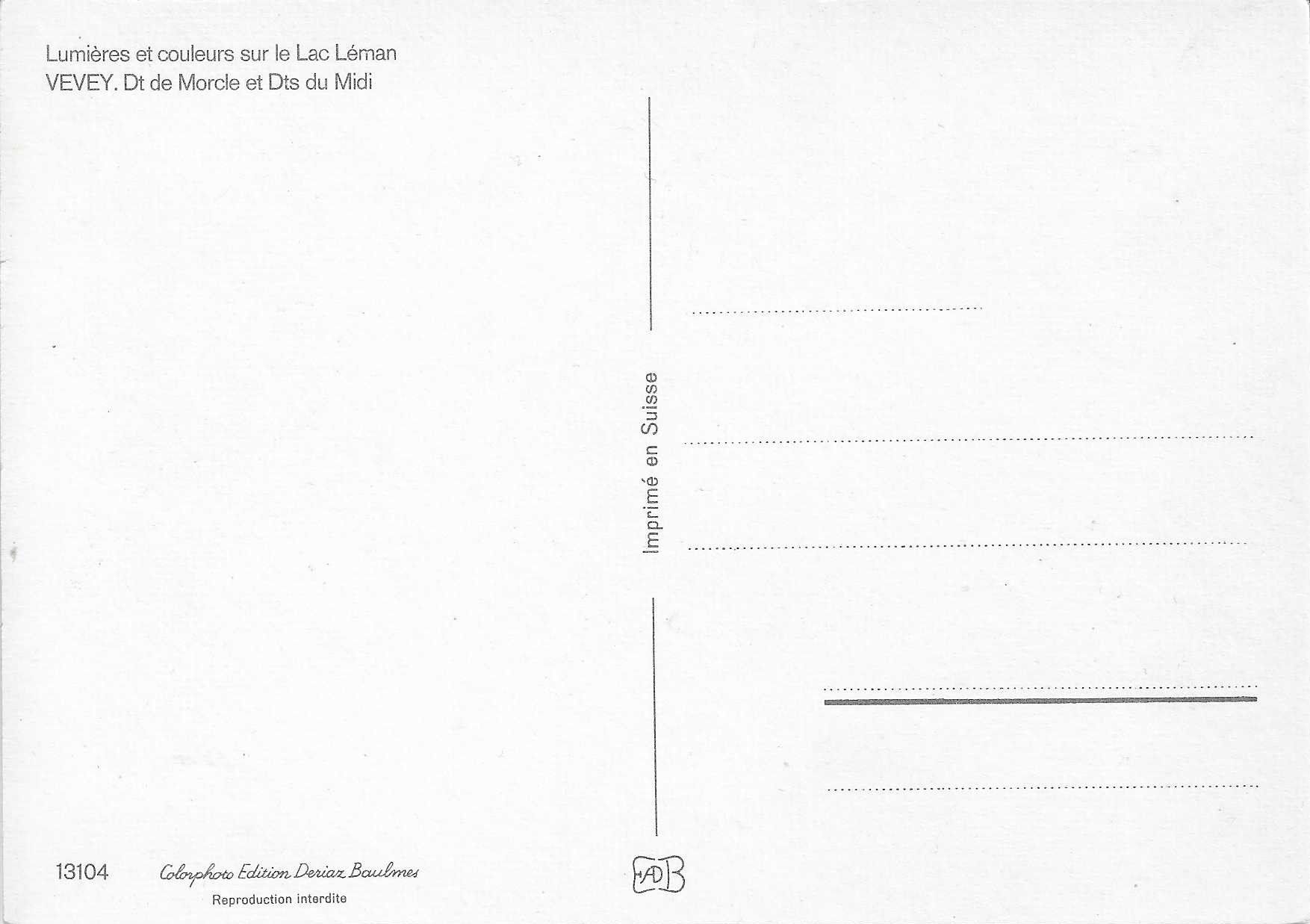 Cartoline postali: Vevey VD – Nuovo (secondo la descrizione) da Rothrist venduto da Stranglehold 1