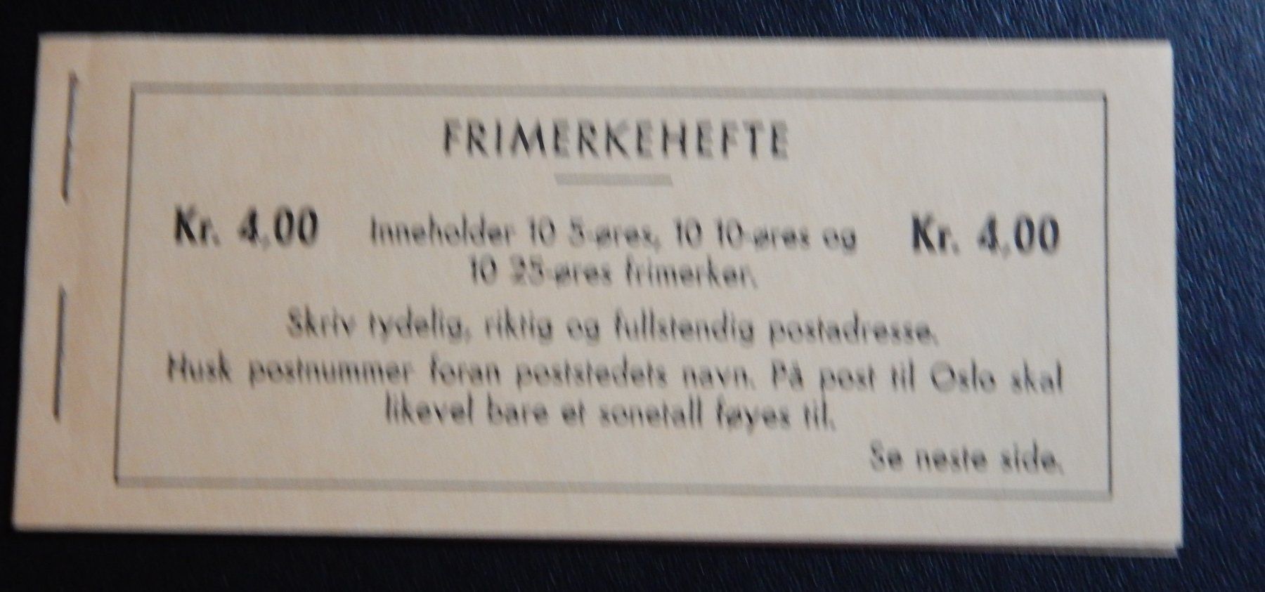 Tutti i francobolli: Norwegen Markenheft 1968 Kat. 40 Euro – Usato da Zürich venduto da Muehlekauf