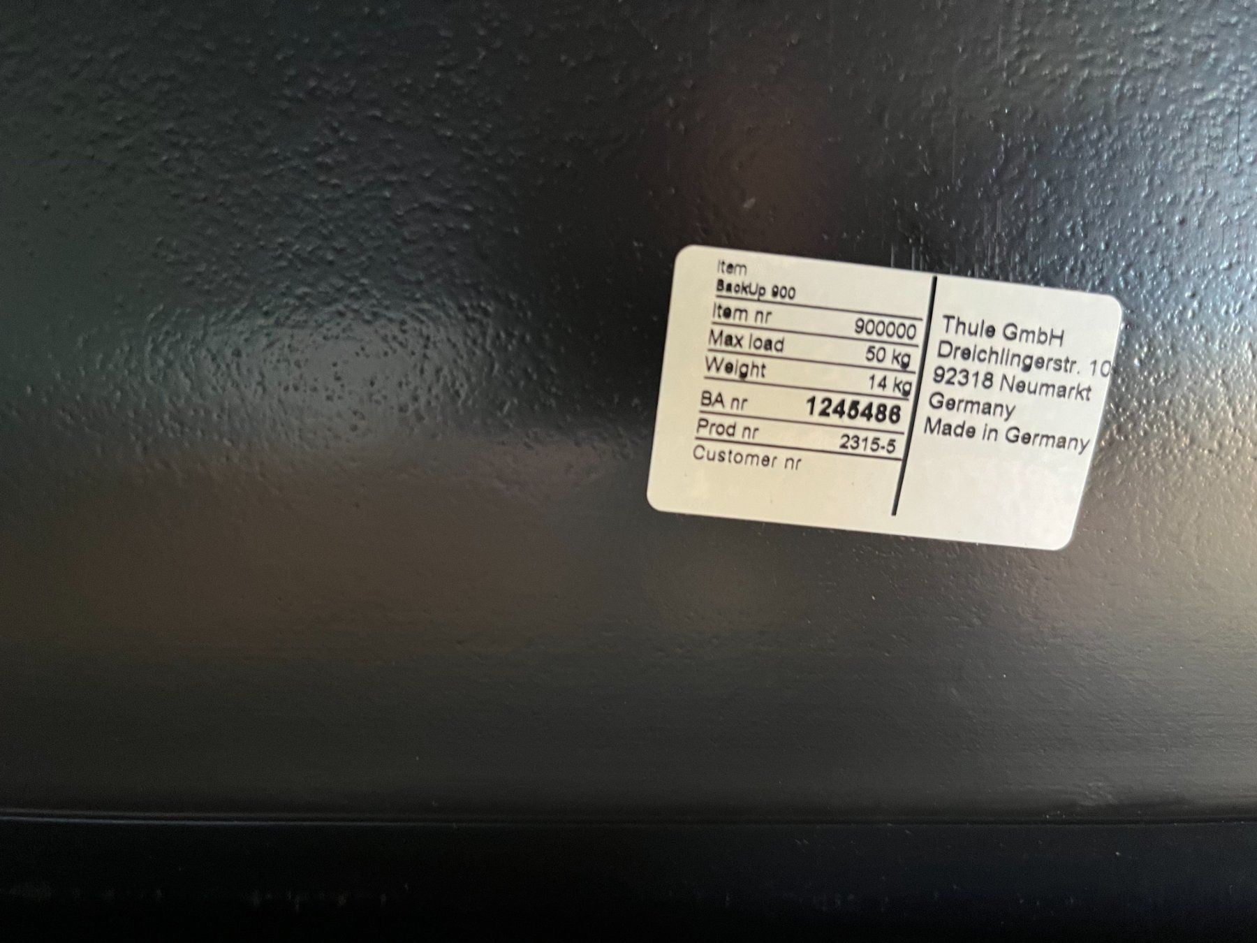 Thule Box da tetto: Thule BackUp 900 (Heckbox) – Usato da Seon venduto da arekk 3