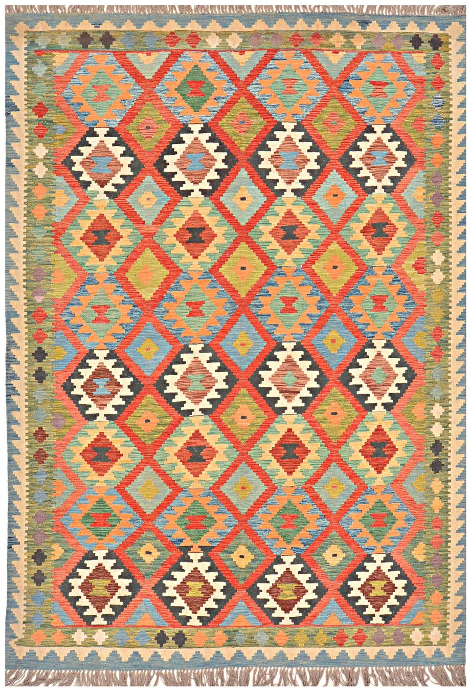 Kelim Tappeti: Oriente Afghan Kelim Teppich 200x300 cm – Nuovo e nell'imballaggio originale da Lahore venduto da Fairways79 4