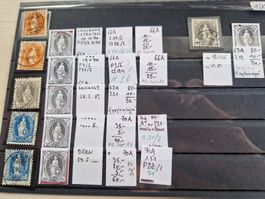 Stehende, verschiedene Plattenfehler, ab 1.-