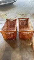 2 Rattan-/Weidenkörbe, stabil und dekorativ