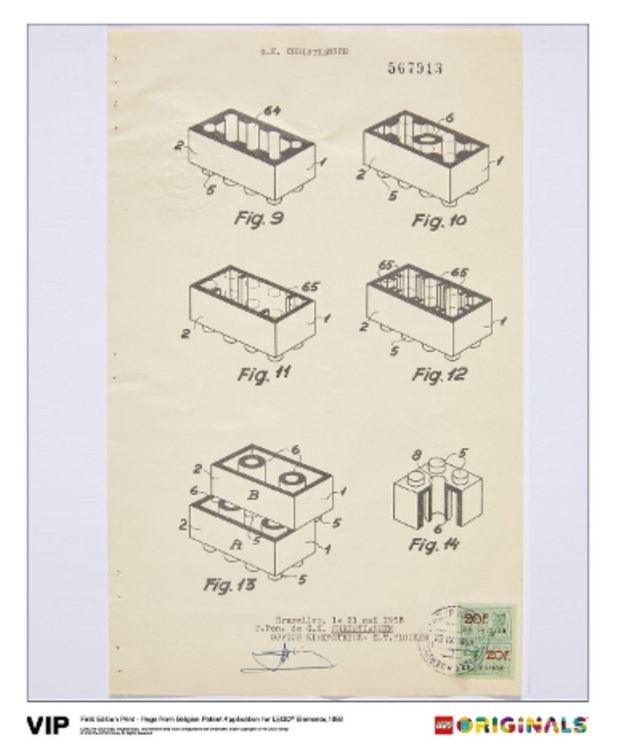 Spielzeuge: LEGO® Patent Druck - First Edition Print VIP – Neu und originalverpackt aus Wädenswil von xxlchlinelxx