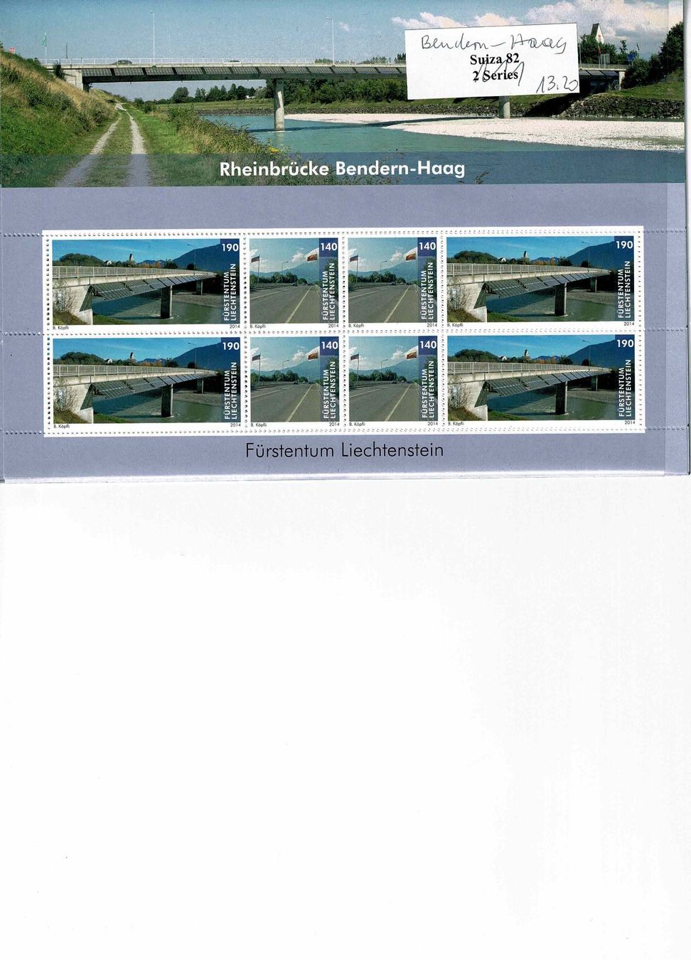 Tutti i francobolli: Rheinbrücke Bendern-Haag 1 KB ** – Nuovo (secondo la descrizione) da Lausanne venduto da Whorvath