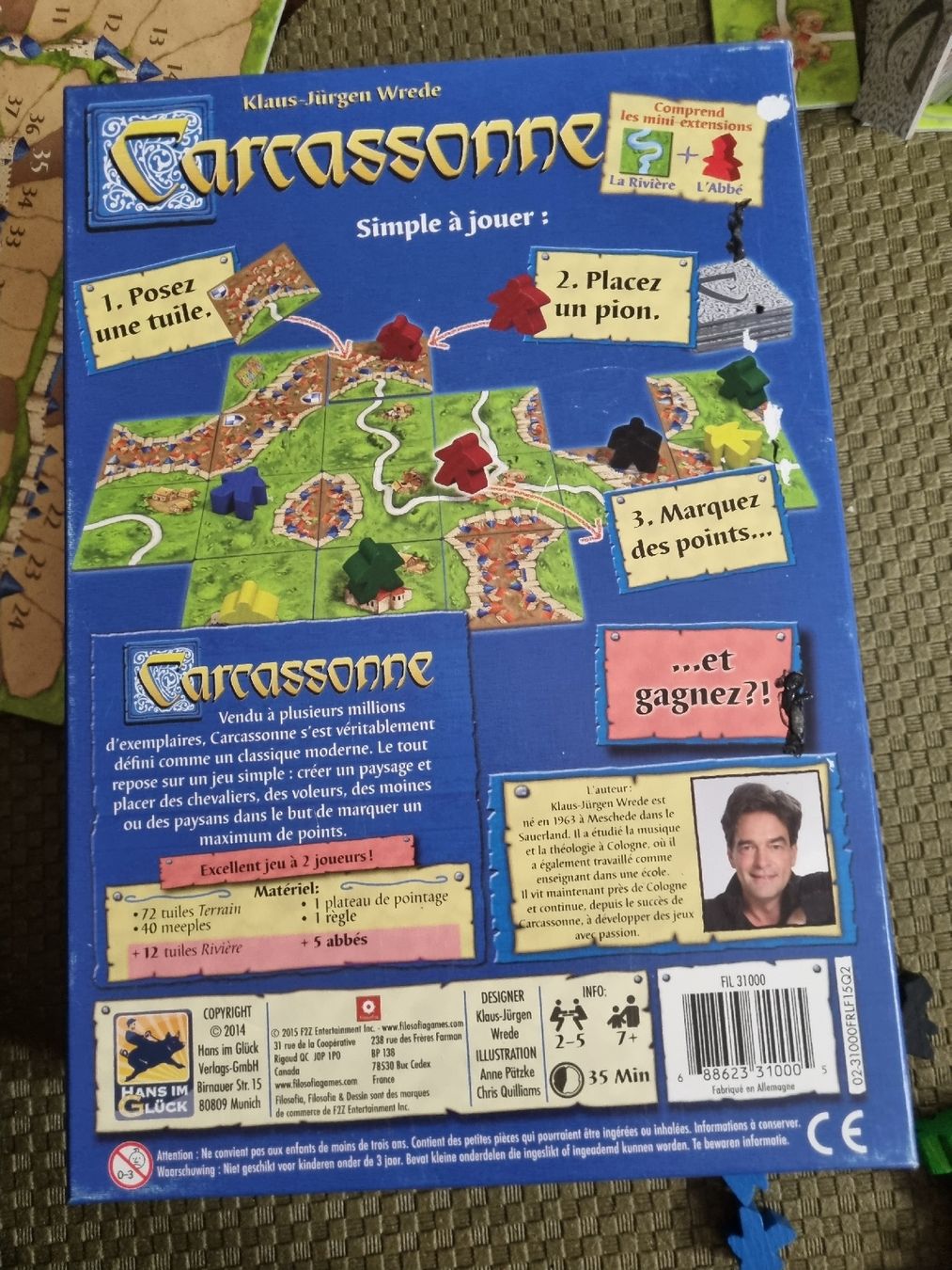 Giochi: Carcassonne - Jeu de société complet – Usato da Fribourg venduto da jarmilka 3