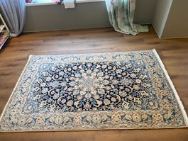Nain Teppich mit Seide