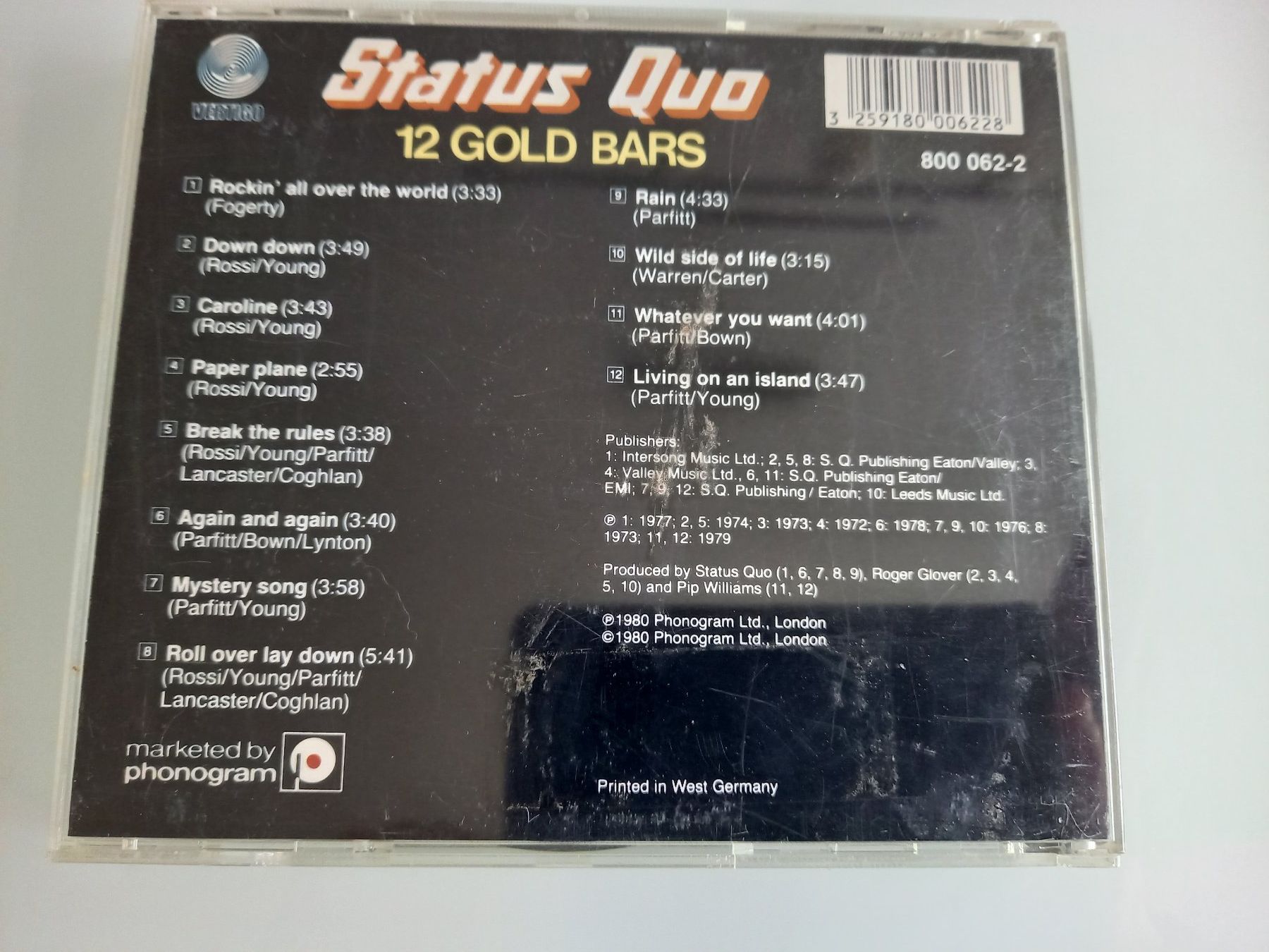 CDs: CD Status Quo - 12 Gold Bars Vol. 1 – Gebraucht aus Unterengstringen von saraman 1