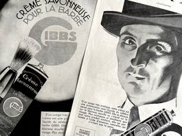 Gibbs rasieren - 4 alte Werbungen / Publicités 1931/36