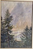 G. Chamorel aquarelle Montana 1924
