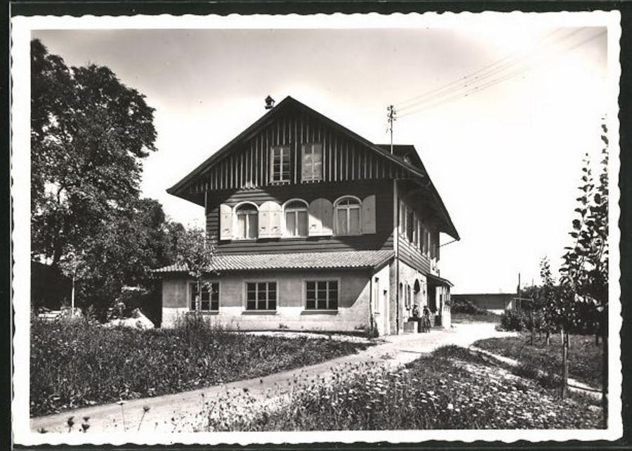Ansichtskarten: Vennes-sur-Lausanne, Institut Emmäus, circulée 1954 – Gebraucht aus Frauenfeld von POML