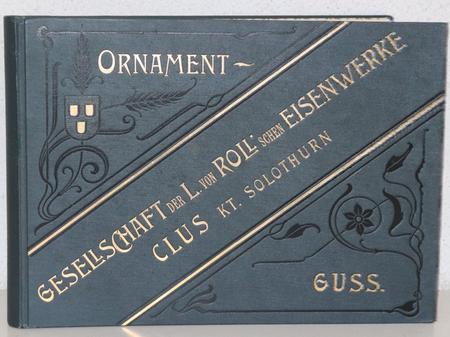 Bücher: ORNAMENT-GESELLSCHAFT VON ROLL,CLUS,1902 – Gebraucht aus Guensberg von Herzaktion