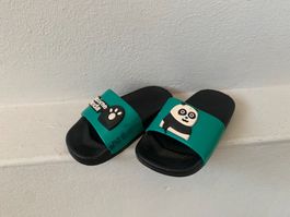 Baby flip flops panda size 19