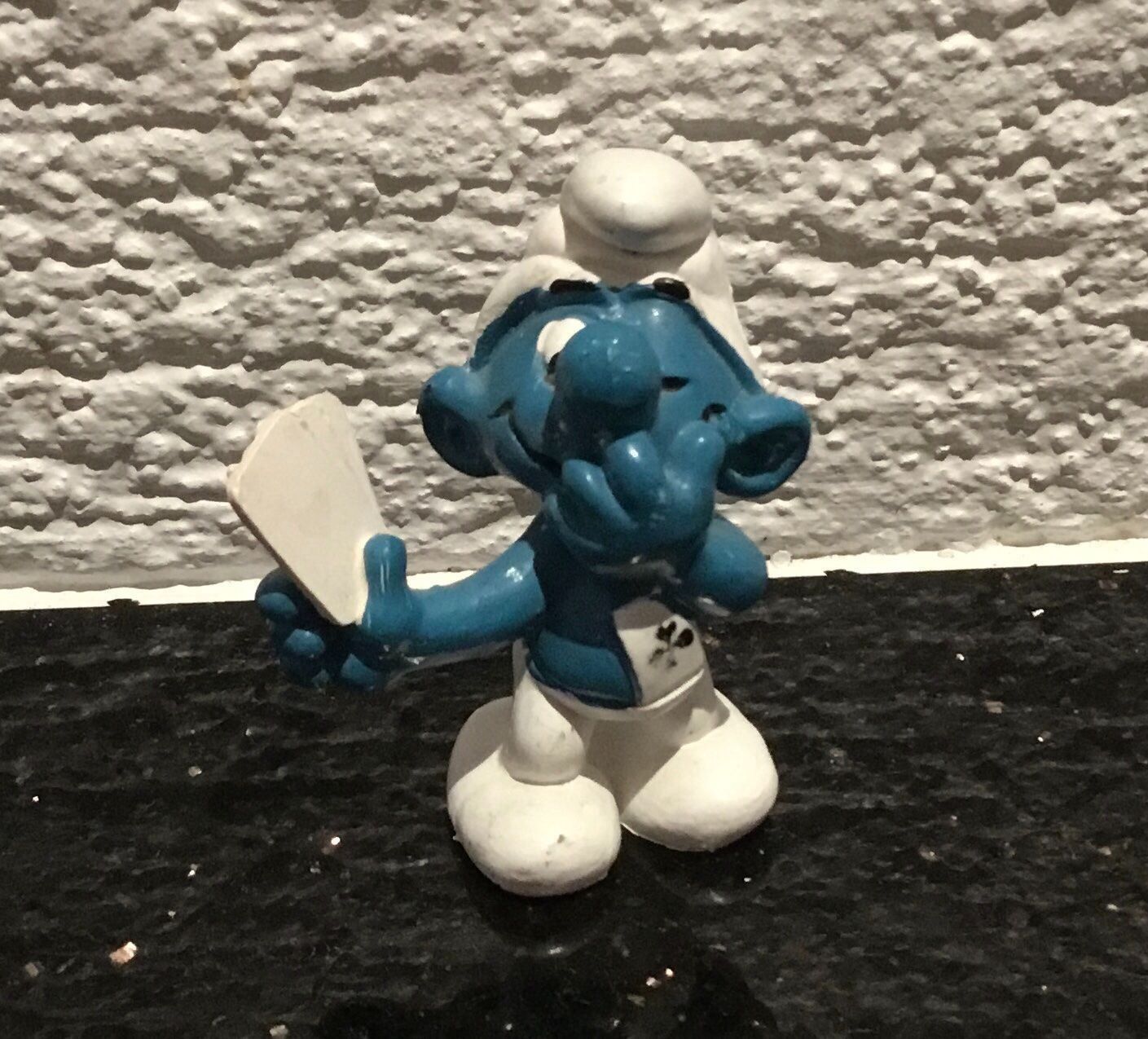 Schleich Statuette: Kartenspieler Schlumpf, 1978 – Usato da Niederweningen venduto da baghirac