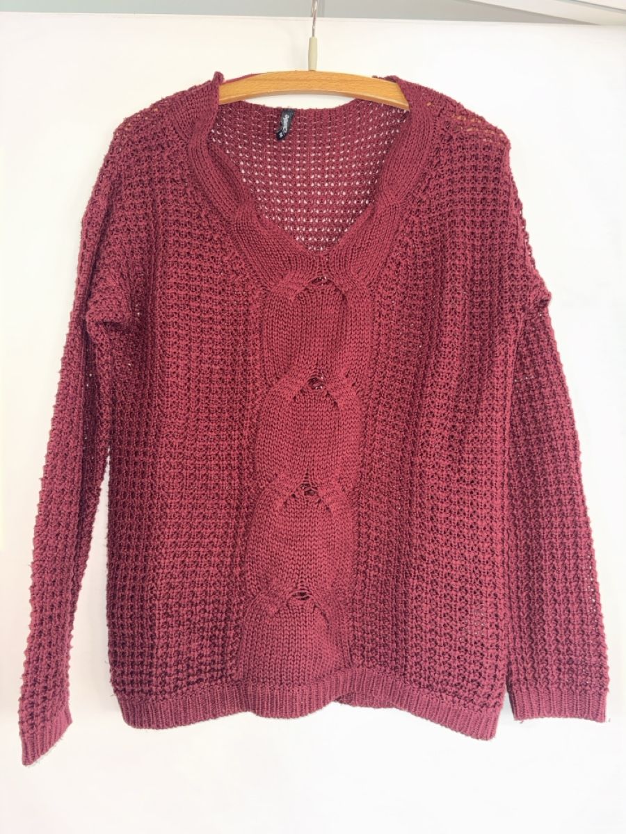Pulls & Sweat-shirts: Damen Pullover bordeaux Grösse M – D'occasion à Dübendorf par lus_d2rx