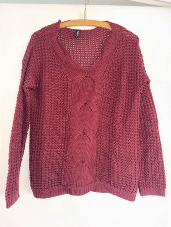 Damen Pullover bordeaux Grösse M