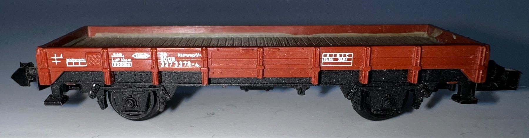 Trix Modellini di ferrovie: Minitrix , Niederbord-Güterwagen der DB – Usato da Basel venduto da jonnyhaas 1