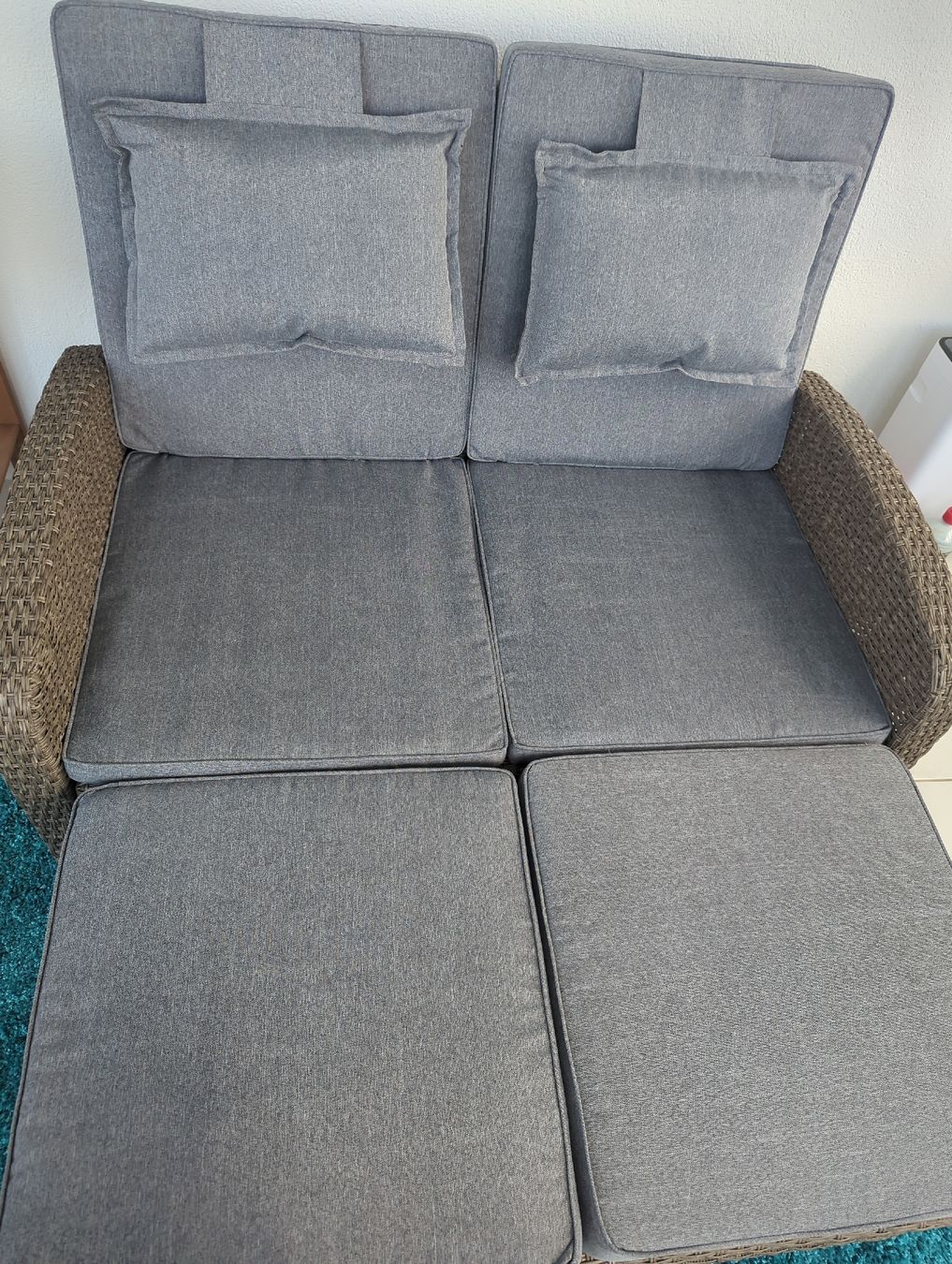Divani: Gartenlounge Rattan mit Liegefunktion – Nuovo (secondo la descrizione) da Birsfelden venduto da DealWithStil 2