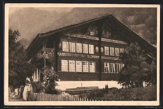 Ansichtskarten: AK Oberried, Schweizer Bauernhaus 1901 – Gebraucht aus Berlin von bartko-reher