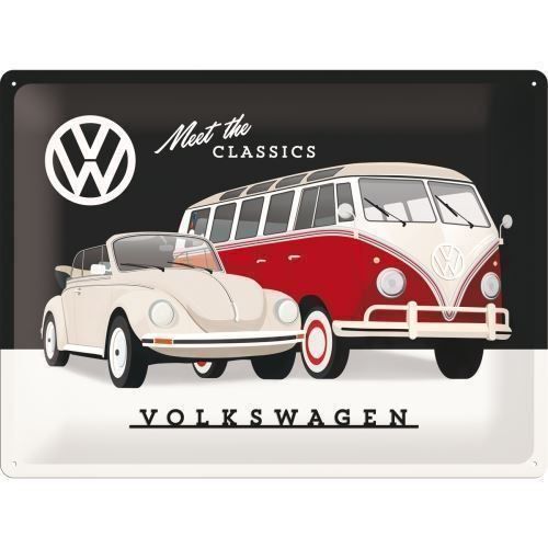 Volkswagen Insegne: Blechschild 3D-VW MEET THE CLASSICS 30 x 40 cm – Nuovo e nell'imballaggio originale da Rupperswil venduto da big-one-sale