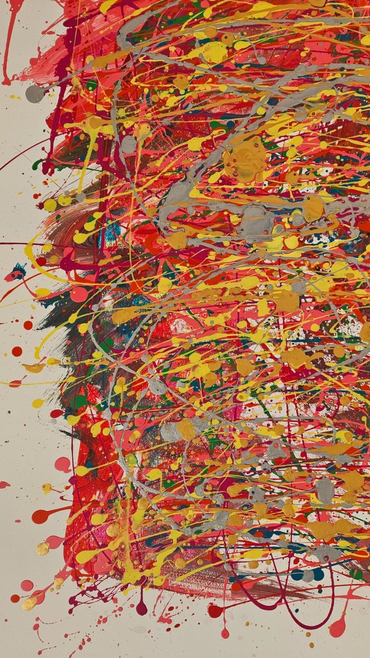 Gemälde: Tableau abstrait, explosion de couleurs vives, unique! – Neu (gemäss Beschreibung) aus Le Locle von fab_c9hh 6