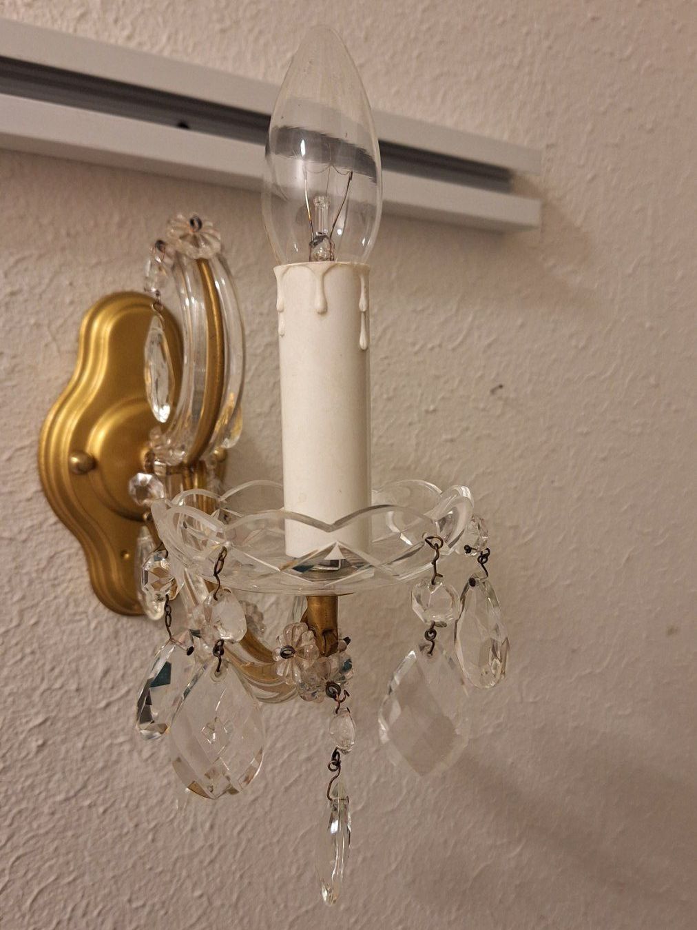 Lampade: kleines Wandlämpchen  , mit Kristallen – Usato da Dornach venduto da majo8689 3