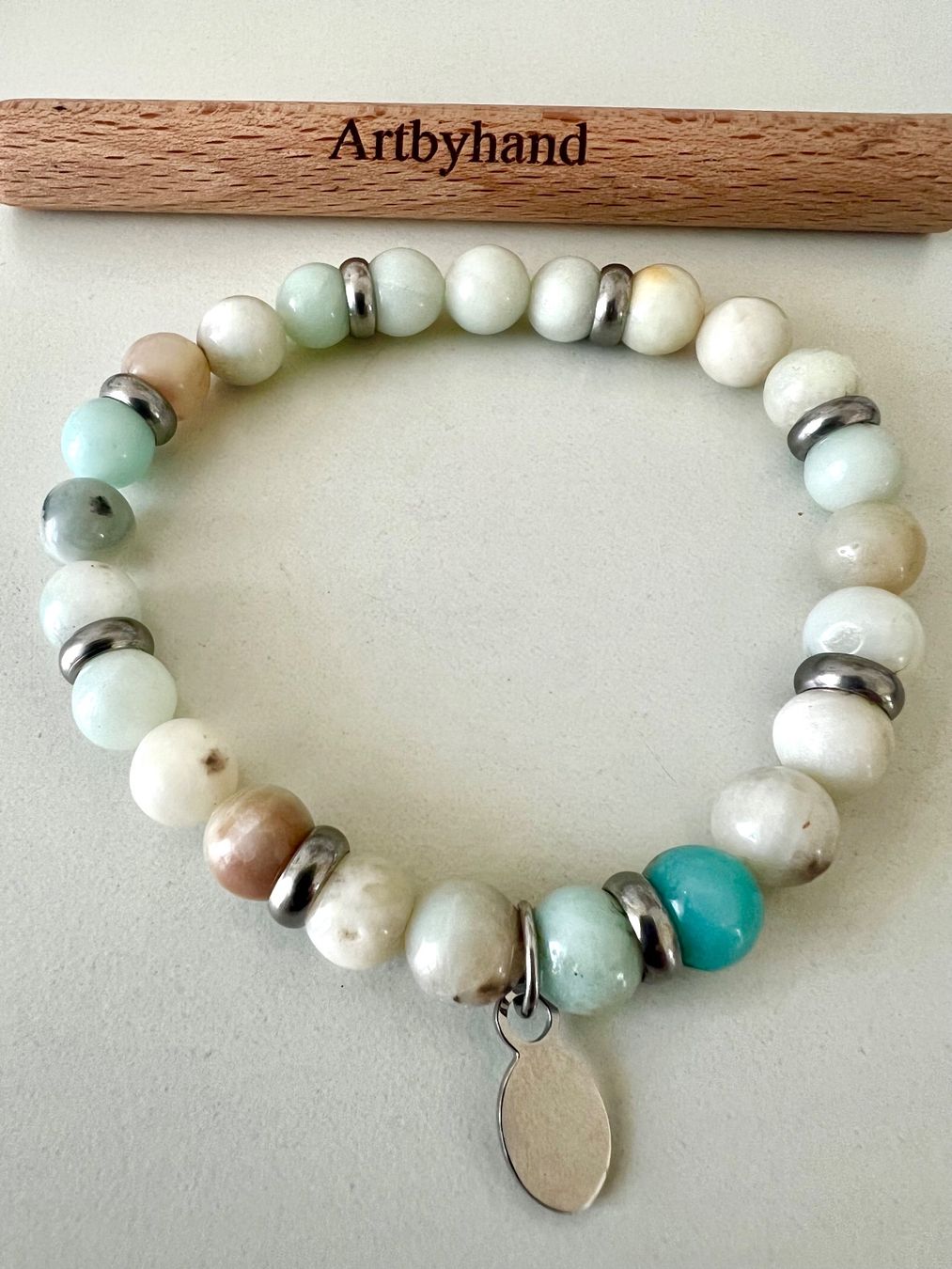 Armbänder & -reifen: Amazonit Armband in Mint & Creme - neu – Neu (gemäss Beschreibung) aus Ruswil von artbyhand 3