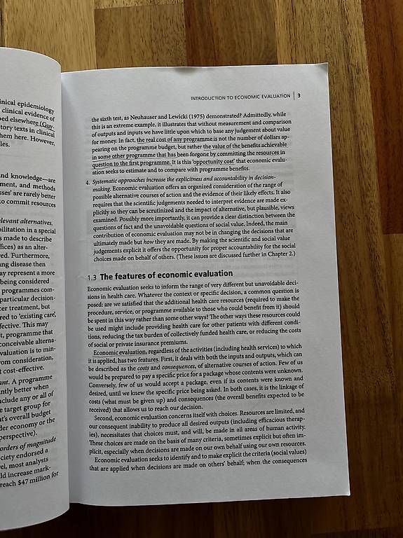 Libri: Methods for the Economic Evaluation o Health Care Programmes – Usato da Neuhausen am Rheinfall venduto da ram_kw6n 3